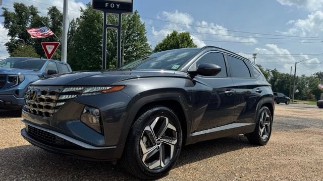 2022 Hyundai Tucson SEL in Gray — front three-quarter view